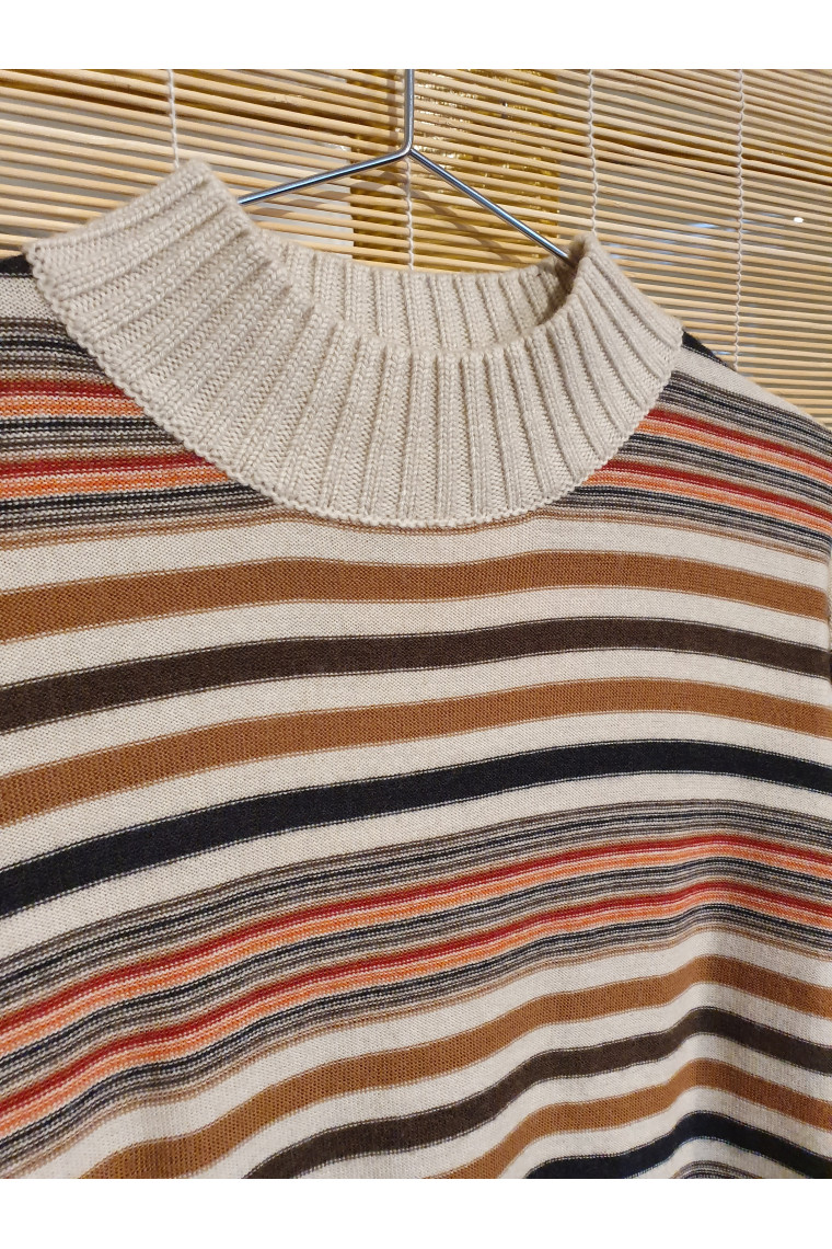 Striped pure cashmere sweater - Mochi Copenhagen