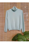 Pure cashmere turtle neck sweater