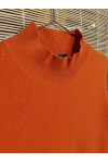 Pure cashmere high neck sweater